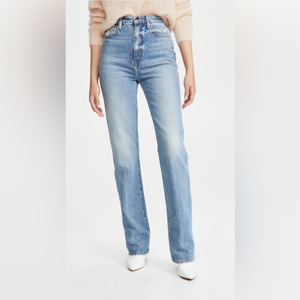 Khaite Danielle Straight Leg Jean Boise 27